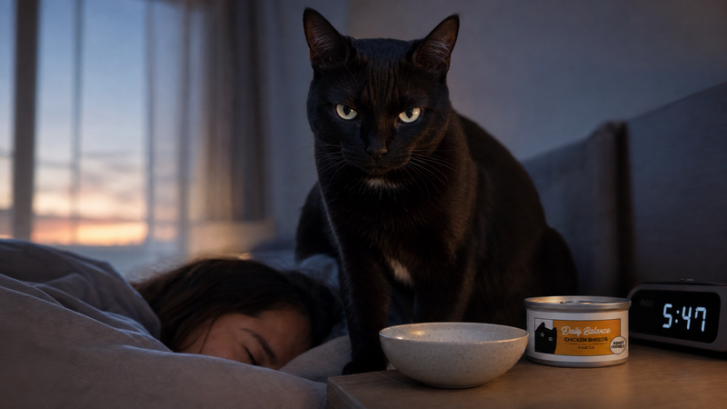 How to Stop Your Cat from Waking You Up for Food at 4 AM