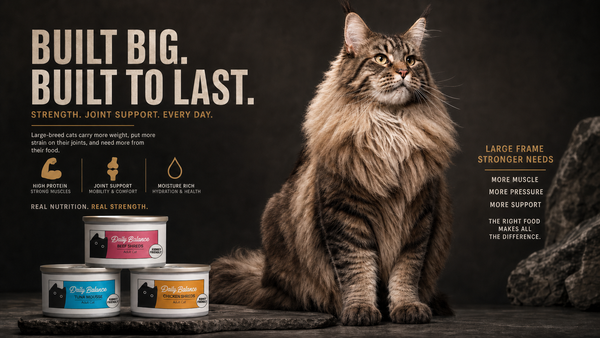 The Foundation of Health for Gentle Giants: Why Premium Meat-Based Nutrition is the Best Defense for Large Cats
